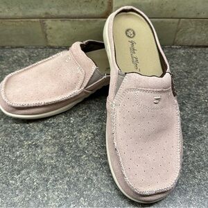 Gecko Man Pink Arch Support Suede Slippers